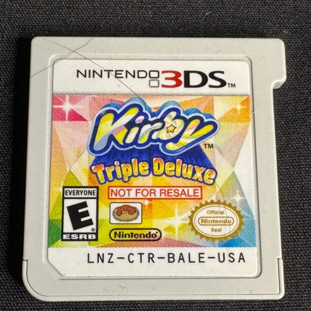 Kirby triple deluxe not for resale for Nintendo 3ds